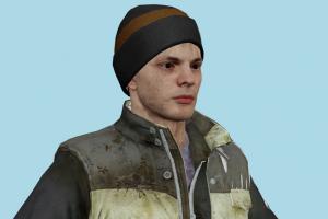 WB200 Deviant Detroit, DBH, Become-Human, man, male, people, xna, characters, animated